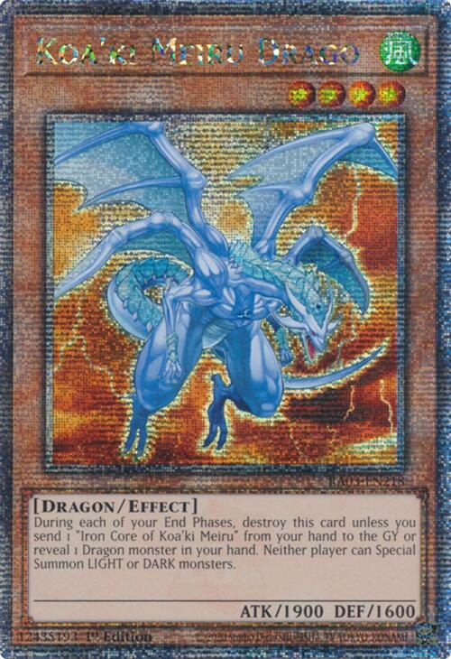 Koa'ki Meiru Drago (Quarter Century Secret Rare) [RA03-EN218] Quarter Century Secret Rare | Fandemonia Ltd