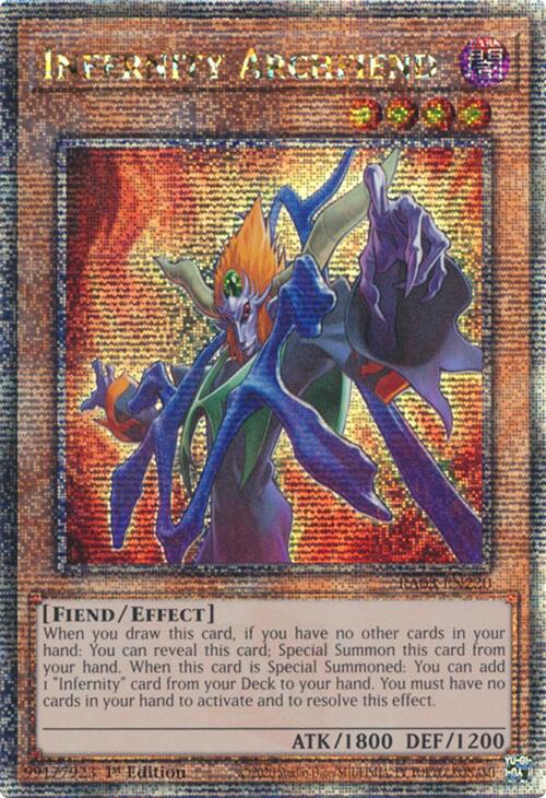 Infernity Archfiend (Quarter Century Secret Rare) [RA03-EN220] Quarter Century Secret Rare | Fandemonia Ltd