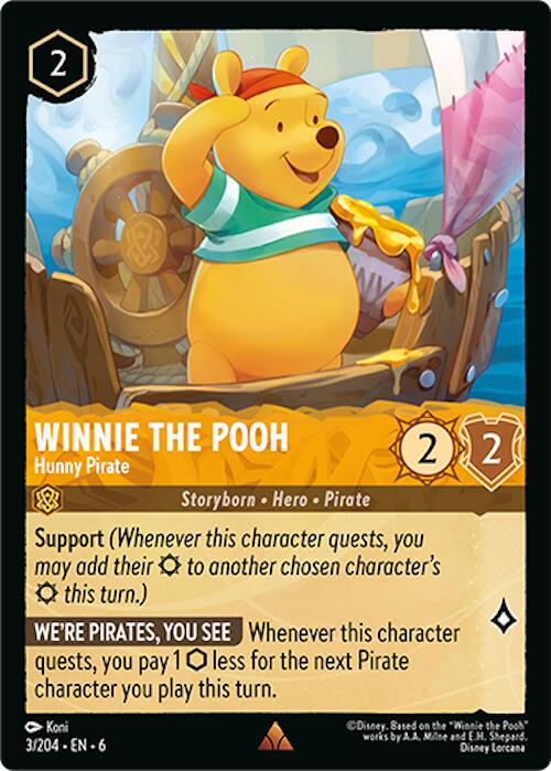 Winnie the Pooh - Hunny Pirate (3/204) [Azurite Sea] | Fandemonia Ltd