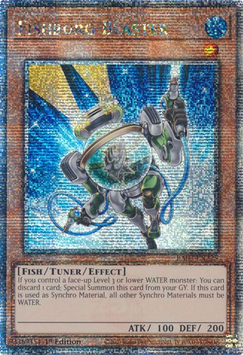 Fishborg Blaster (Quarter Century Secret Rare) [RA03-EN225] Quarter Century Secret Rare | Fandemonia Ltd