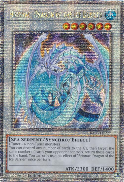 Brionac, Dragon of the Ice Barrier (Quarter Century Secret Rare) [RA03-EN227] Quarter Century Secret Rare | Fandemonia Ltd