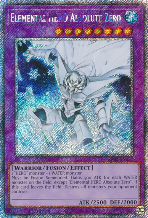 Elemental HERO Absolute Zero (Platinum Secret Rare) [RA03-EN231] Platinum Secret Rare | Fandemonia Ltd