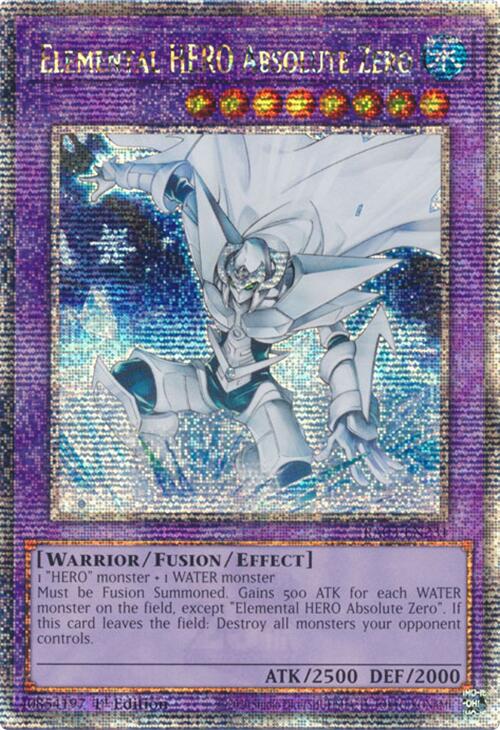 Elemental HERO Absolute Zero (Quarter Century Secret Rare) [RA03-EN231] Quarter Century Secret Rare | Fandemonia Ltd