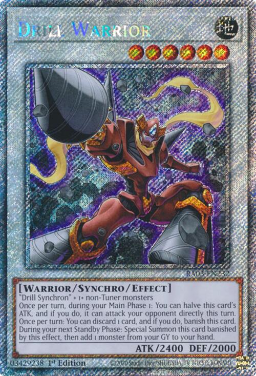 Drill Warrior (Platinum Secret Rare) [RA03-EN232] Platinum Secret Rare | Fandemonia Ltd