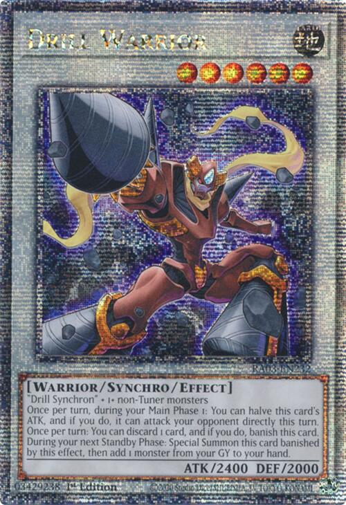 Drill Warrior (Quarter Century Secret Rare) [RA03-EN232] Quarter Century Secret Rare | Fandemonia Ltd