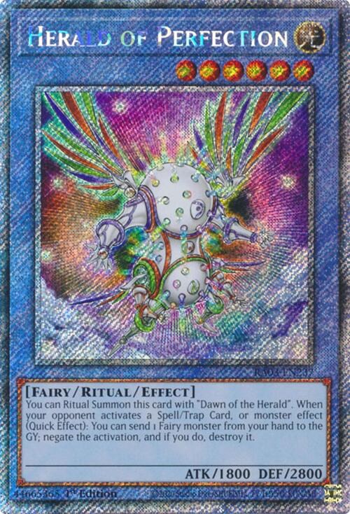 Herald of Perfection (Platinum Secret Rare) [RA03-EN237] Platinum Secret Rare | Fandemonia Ltd