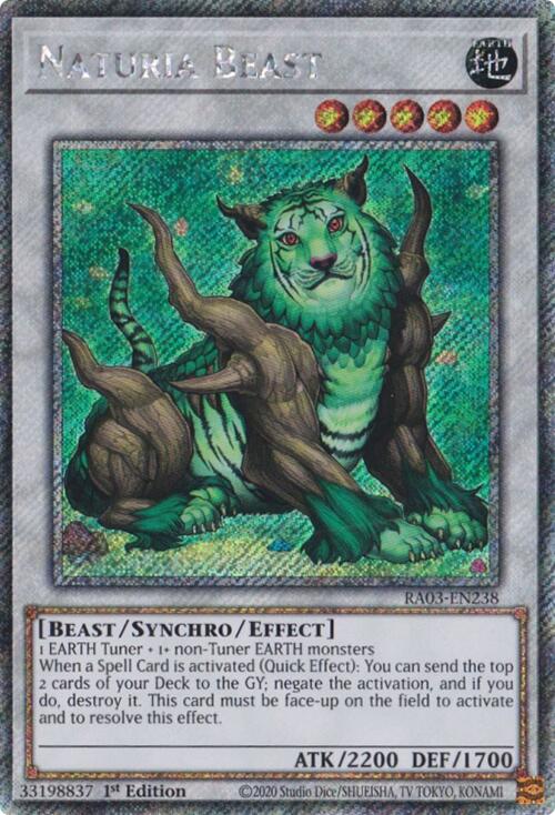 Naturia Beast (Platinum Secret Rare) [RA03-EN238] Platinum Secret Rare | Fandemonia Ltd