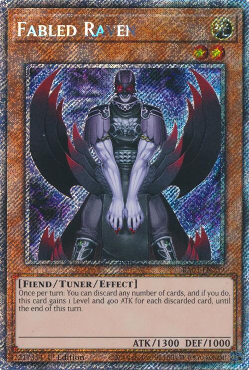 Fabled Raven (Platinum Secret Rare) [RA03-EN239] Platinum Secret Rare | Fandemonia Ltd