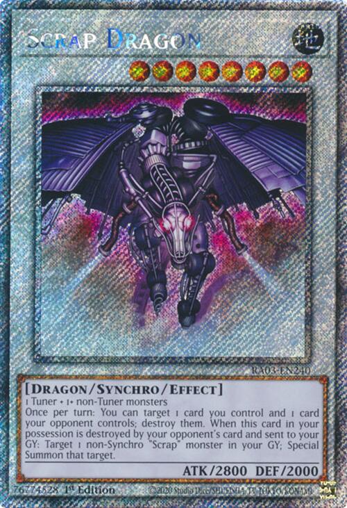 Scrap Dragon (Platinum Secret Rare) [RA03-EN240] Platinum Secret Rare | Fandemonia Ltd