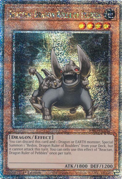 Reactan, Dragon Ruler of Pebbles (Quarter Century Secret Rare) [RA03-EN254] Quarter Century Secret Rare | Fandemonia Ltd