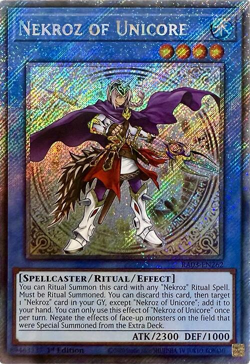 Nekroz of Unicore (Platinum Secret Rare) [RA03-EN262] Platinum Secret Rare | Fandemonia Ltd