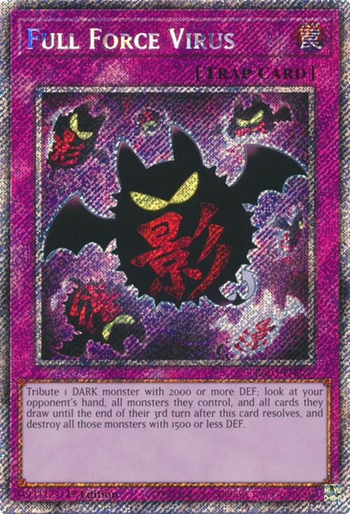 Full Force Virus (Platinum Secret Rare) [RA03-EN267] Platinum Secret Rare | Fandemonia Ltd