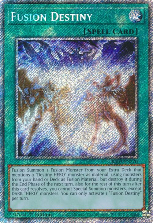 Fusion Destiny (Platinum Secret Rare) [RA03-EN270] Platinum Secret Rare | Fandemonia Ltd