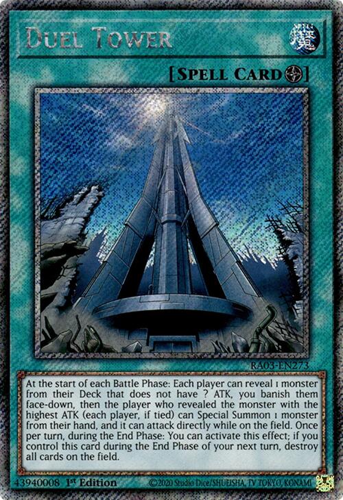 Duel Tower (Platinum Secret Rare) [RA03-EN273] Platinum Secret Rare | Fandemonia Ltd