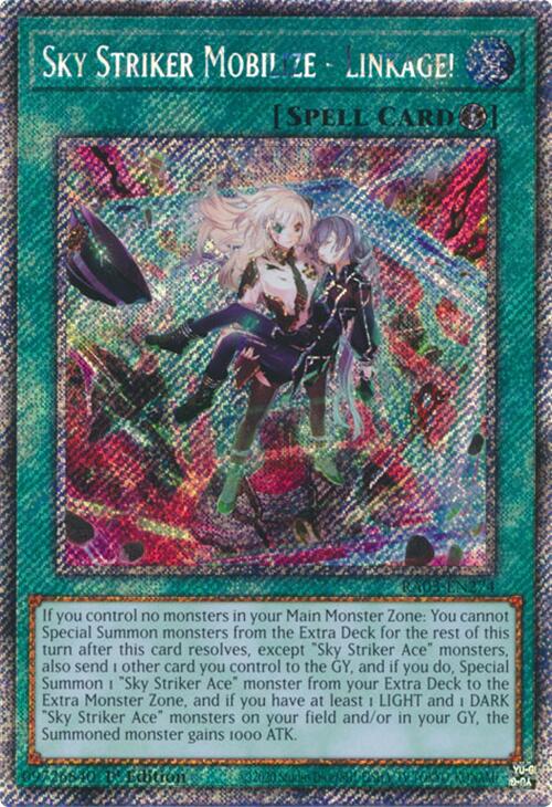 Sky Striker Mobilize - Linkage! (Platinum Secret Rare) [RA03-EN274] Platinum Secret Rare | Fandemonia Ltd