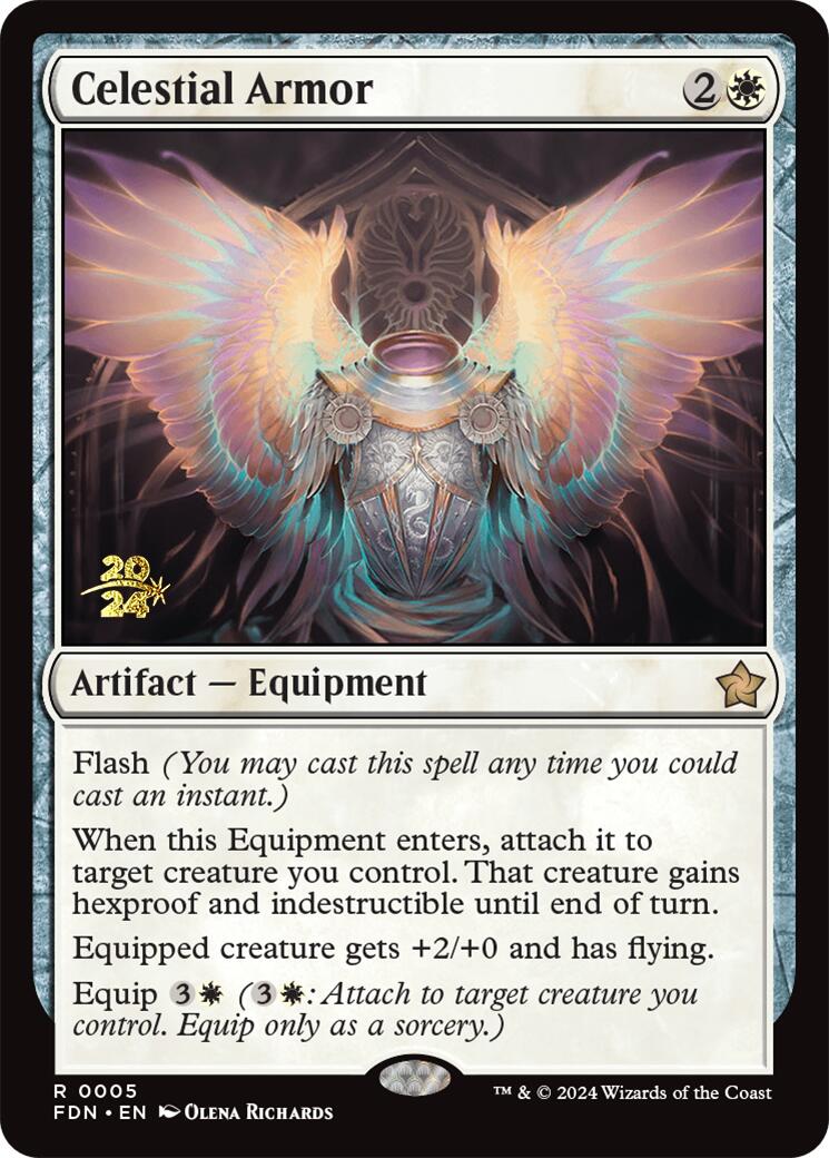 Celestial Armor [Foundations Prerelease Promos] | Fandemonia Ltd