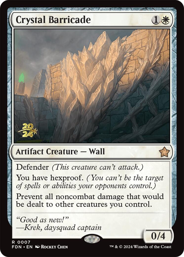 Crystal Barricade [Foundations Prerelease Promos] | Fandemonia Ltd