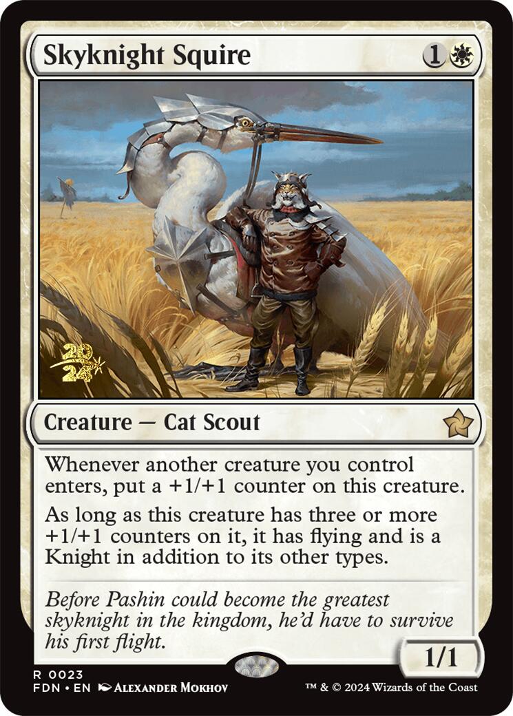 Skyknight Squire [Foundations Prerelease Promos] | Fandemonia Ltd