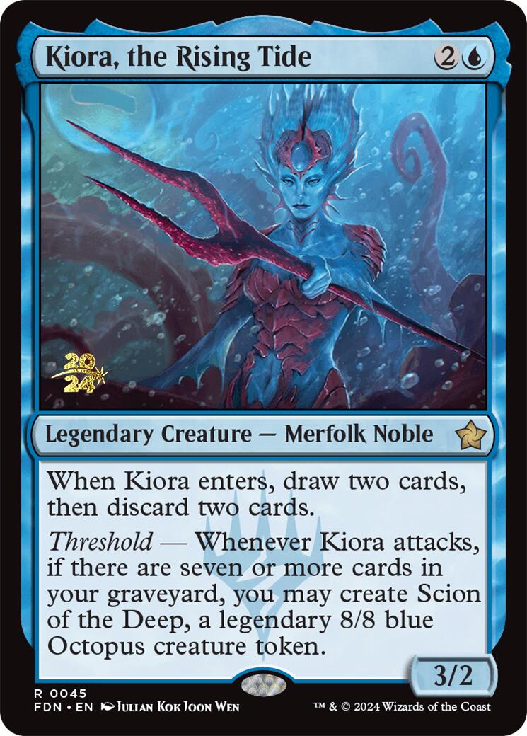 Kiora, the Rising Tide [Foundations Prerelease Promos] | Fandemonia Ltd