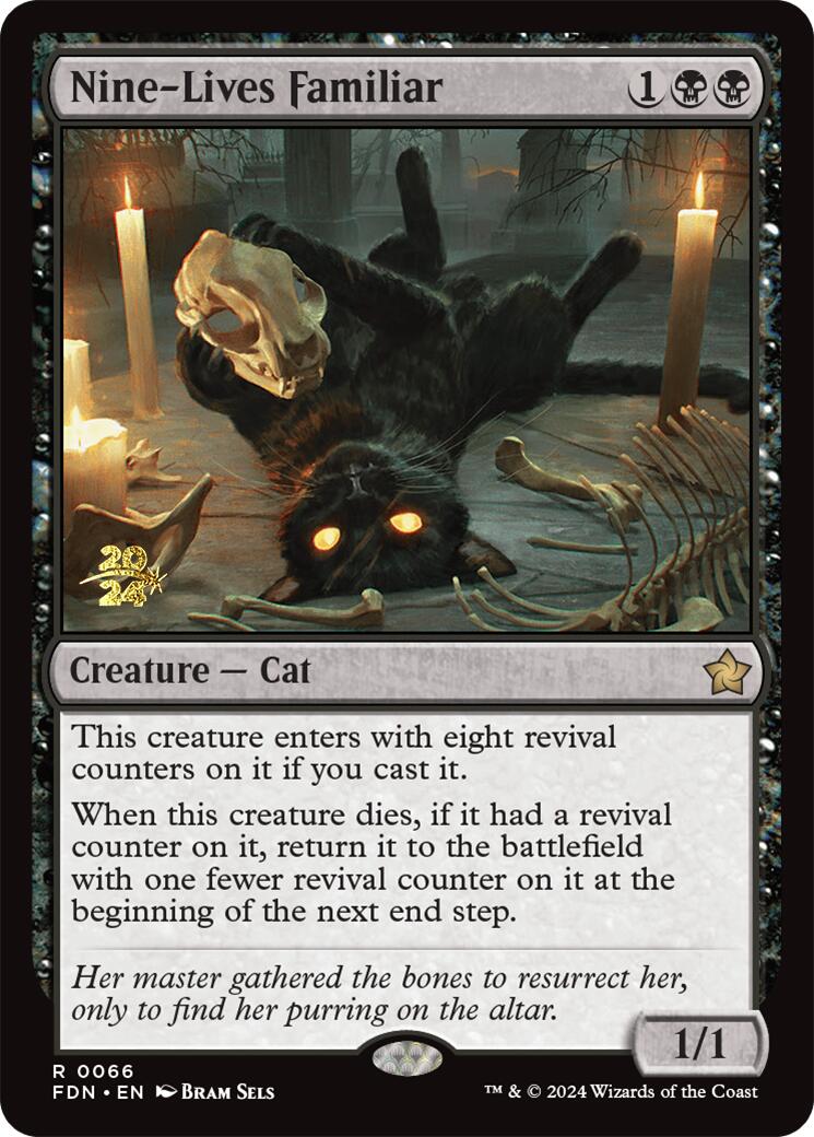 Nine-Lives Familiar [Foundations Prerelease Promos] | Fandemonia Ltd