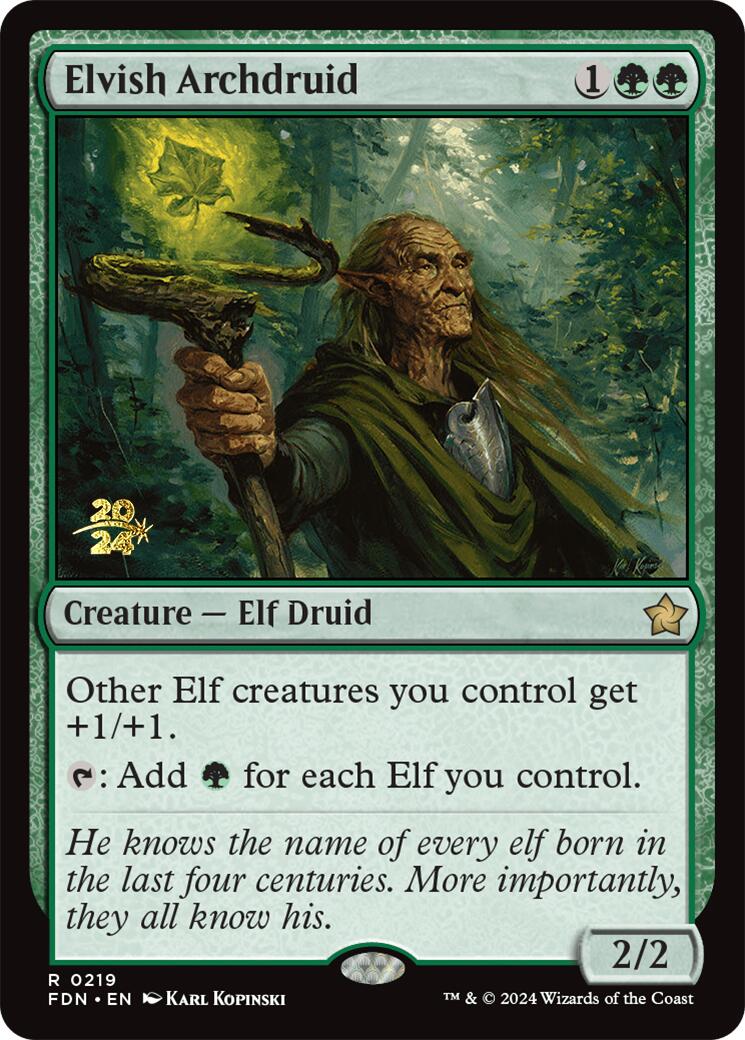 Elvish Archdruid [Foundations Prerelease Promos] | Fandemonia Ltd