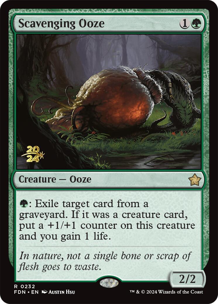 Scavenging Ooze [Foundations Prerelease Promos] | Fandemonia Ltd