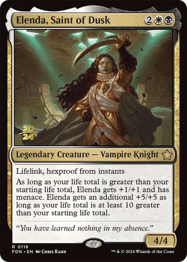 Elenda, Saint of Dusk [Foundations Prerelease Promos] | Fandemonia Ltd