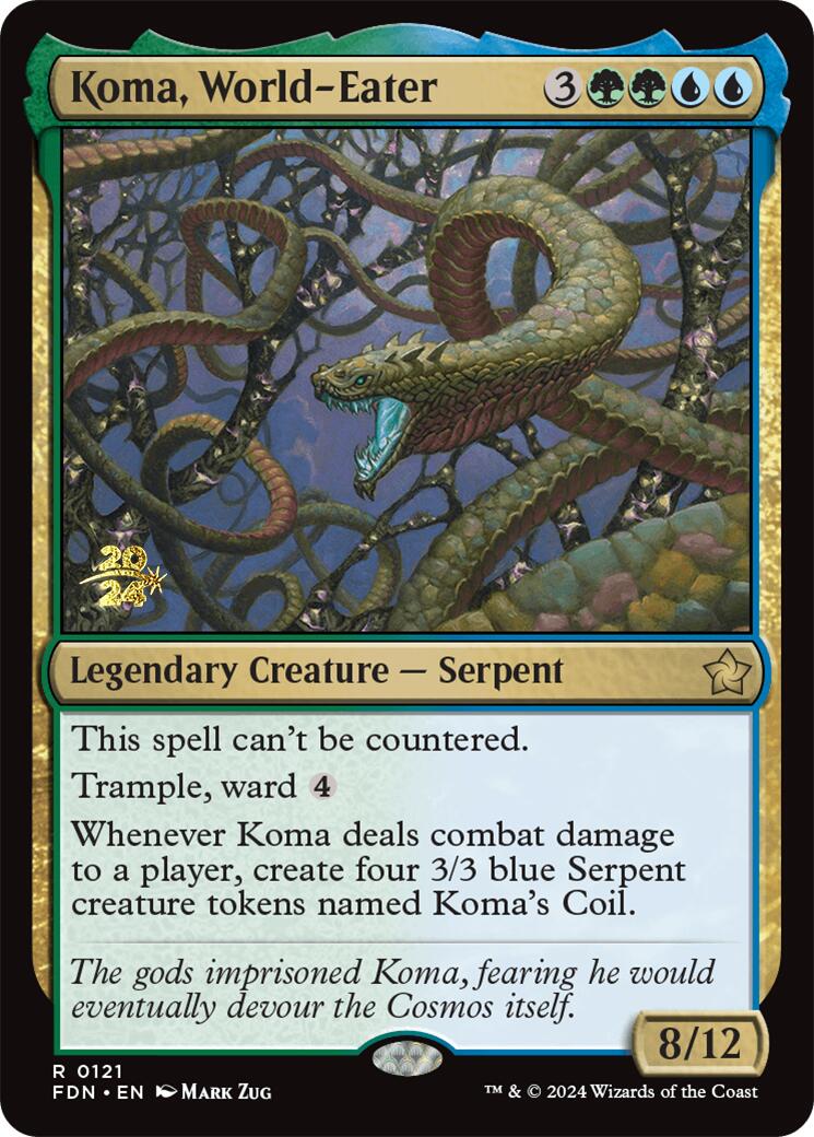 Koma, World-Eater [Foundations Prerelease Promos] | Fandemonia Ltd