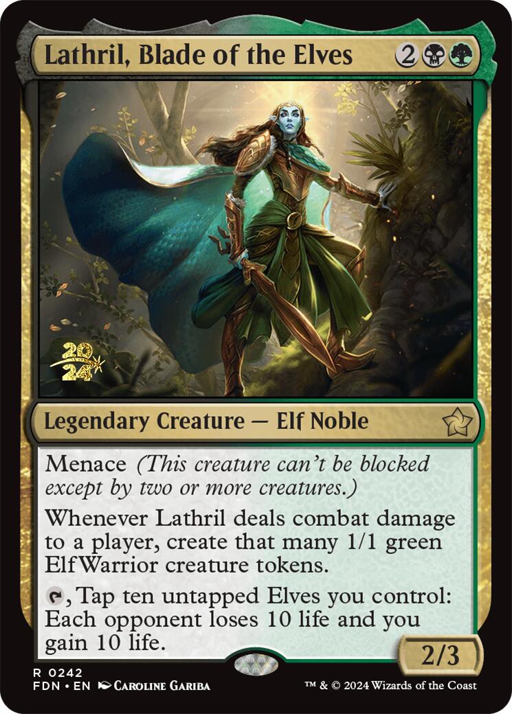 Lathril, Blade of the Elves [Foundations Prerelease Promos] | Fandemonia Ltd