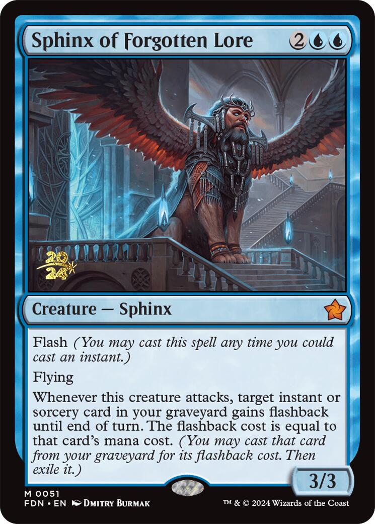 Sphinx of Forgotten Lore [Foundations Prerelease Promos] | Fandemonia Ltd