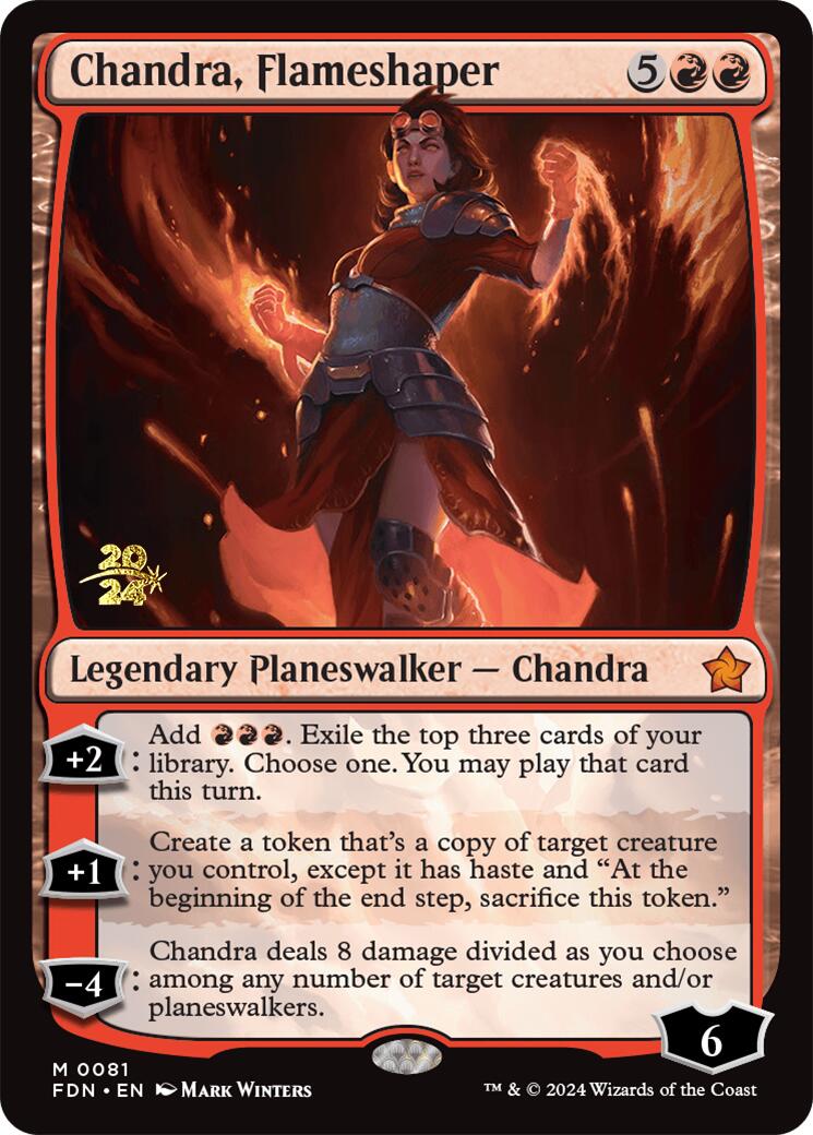 Chandra, Flameshaper [Foundations Prerelease Promos] | Fandemonia Ltd