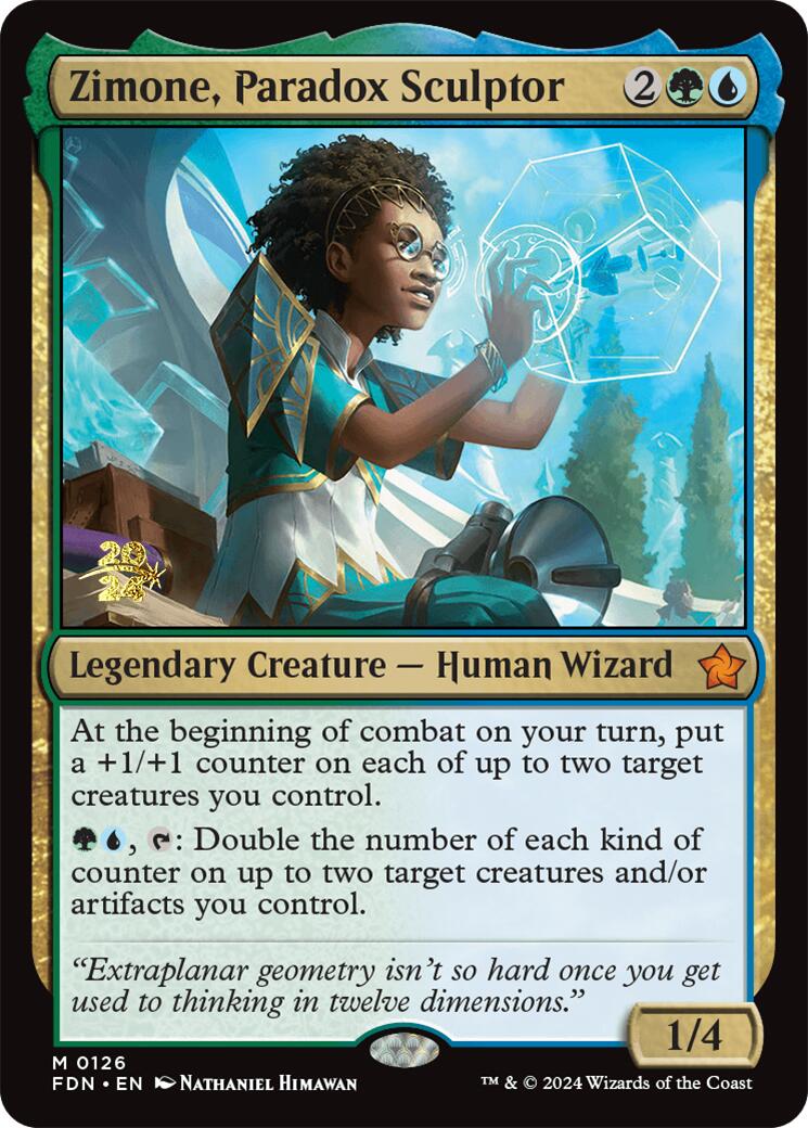 Zimone, Paradox Sculptor [Foundations Prerelease Promos] | Fandemonia Ltd