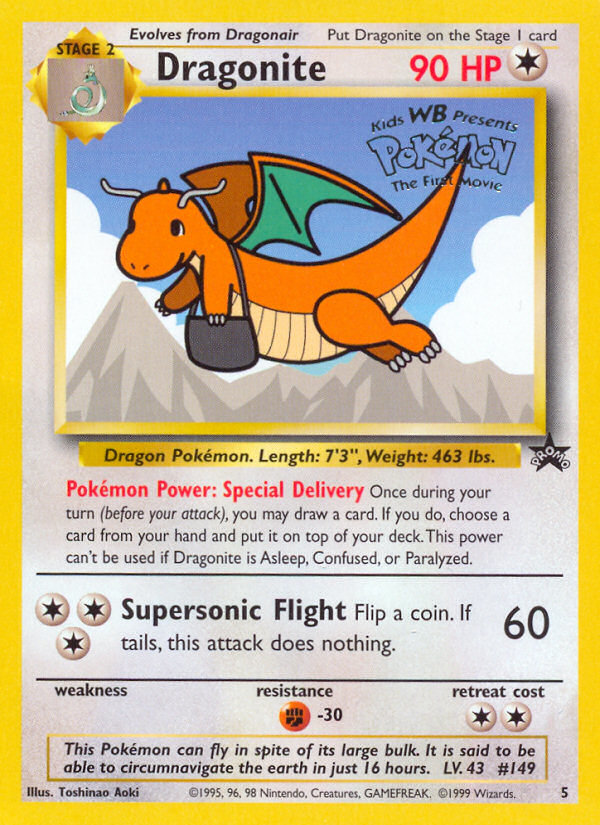 Dragonite (5) [Wizards of the Coast: Black Star Promos] | Fandemonia Ltd