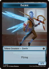 Faerie // Fish Doubled-Sided Token [Foundations Tokens] | Fandemonia Ltd