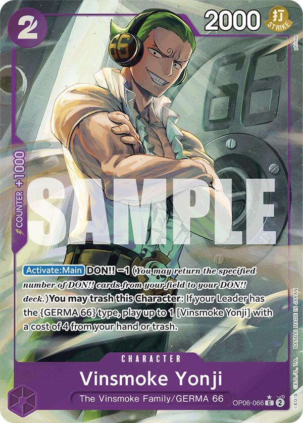 Vinsmoke Yonji (OP06-066) (Full Art) [Premium Booster -The Best-] | Fandemonia Ltd