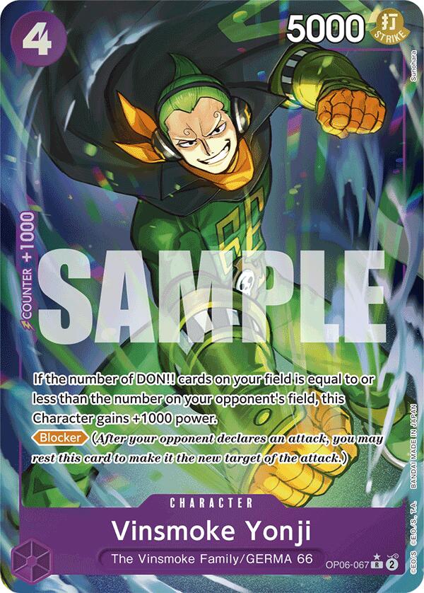 Vinsmoke Yonji (OP06-067) (Full Art) [Premium Booster -The Best-] | Fandemonia Ltd