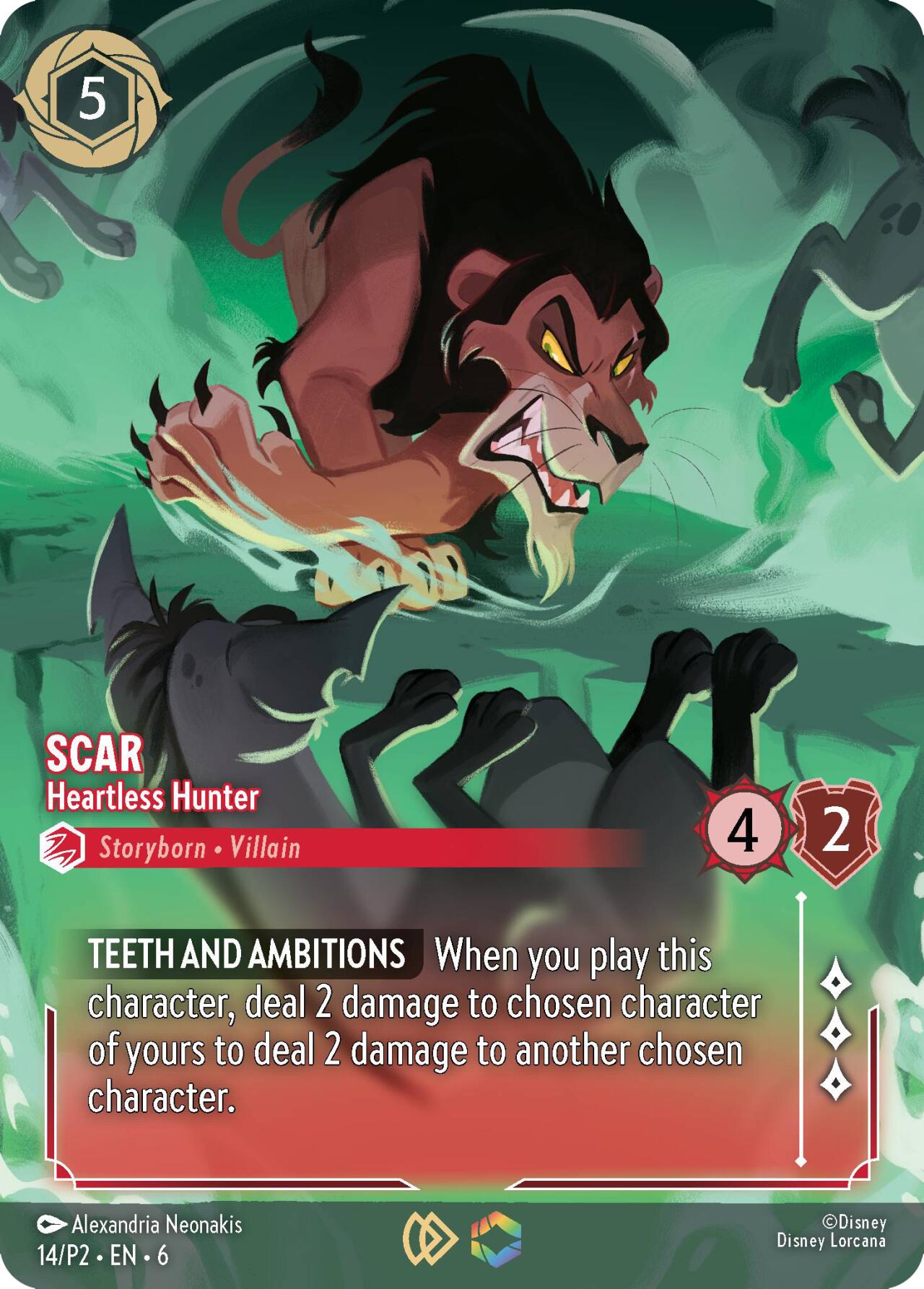 Scar - Heartless Hunter (Store Championship) (14) [Promo Cards] | Fandemonia Ltd