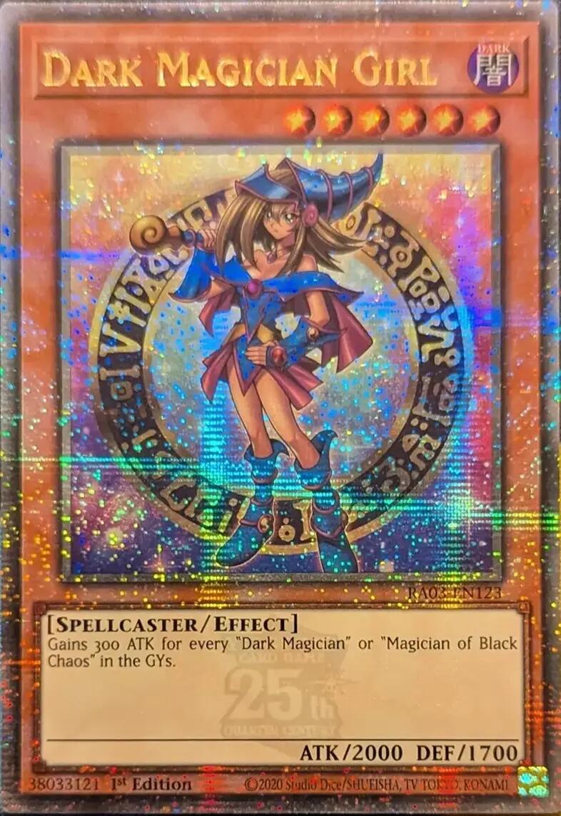 Dark Magician Girl (Quarter Century Secret Rare) (B) [RA03-EN123] Quarter Century Secret Rare | Fandemonia Ltd