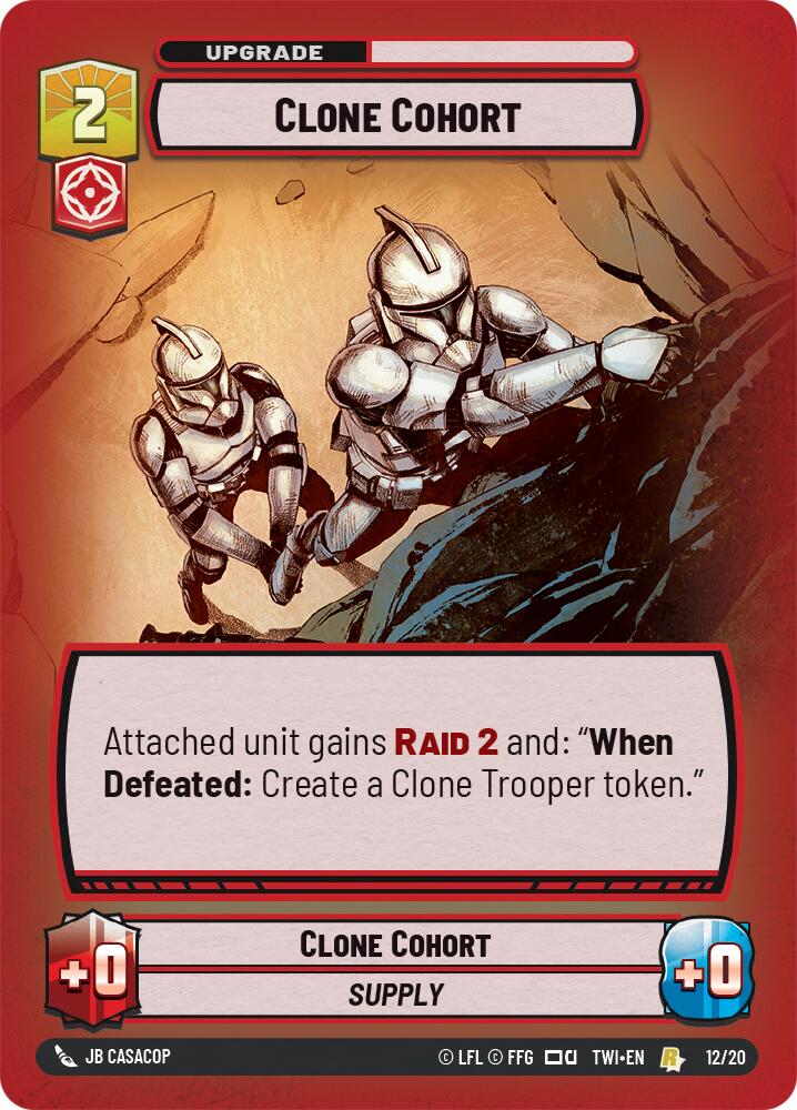 Clone Cohort (12/20) [Twilight of the Republic: Weekly Play] | Fandemonia Ltd