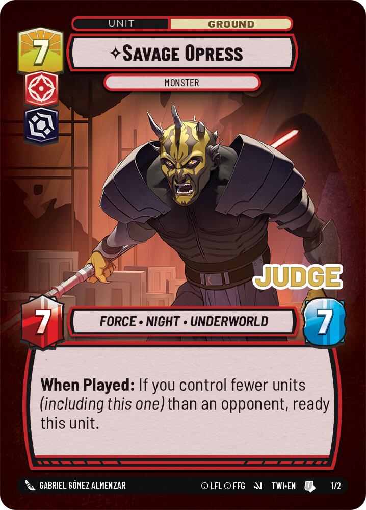 Savage Opress - Monster (1/2) [Judge Promos] | Fandemonia Ltd