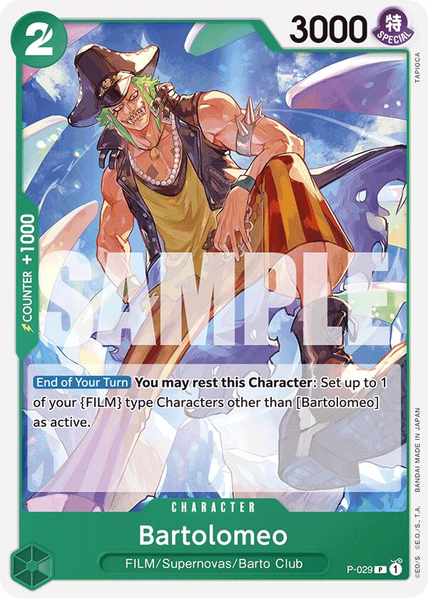 Bartolomeo (P-029) (Reprint) [Premium Booster -The Best-] | Fandemonia Ltd