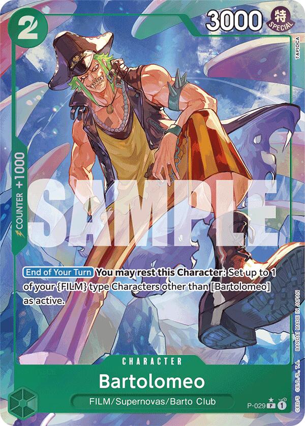 Bartolomeo (P-029) (Full Art) [Premium Booster -The Best-] | Fandemonia Ltd