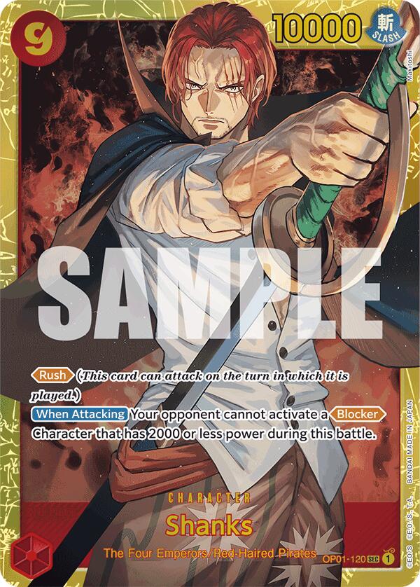 Shanks (OP01-120) (Reprint) [Premium Booster -The Best-] | Fandemonia Ltd