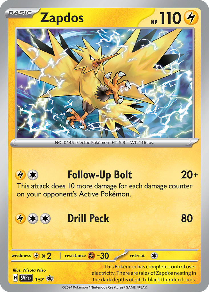 Zapdos (157) [Scarlet & Violet: Black Star Promos] | Fandemonia Ltd