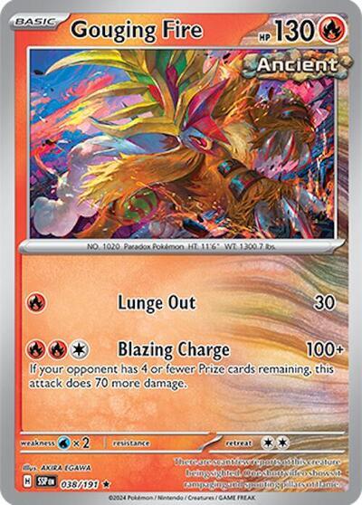 Gouging Fire (038/191) (Deck Exclusives) [Scarlet & Violet: Surging Sparks] | Fandemonia Ltd