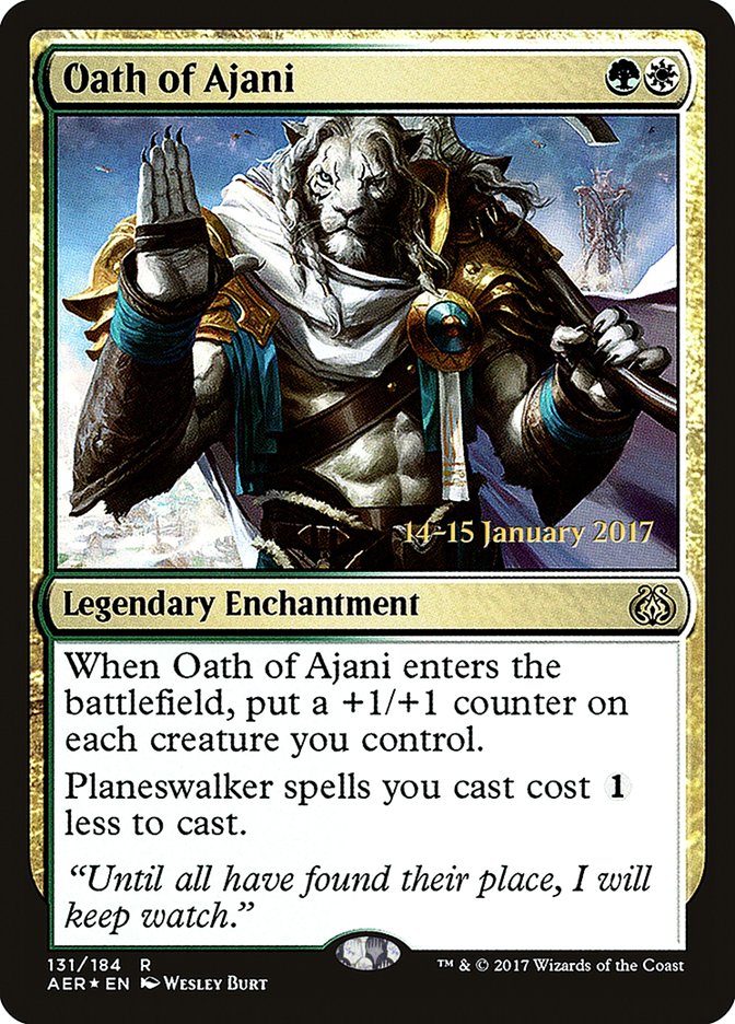 Oath of Ajani [Aether Revolt Prerelease Promos] | Fandemonia Ltd