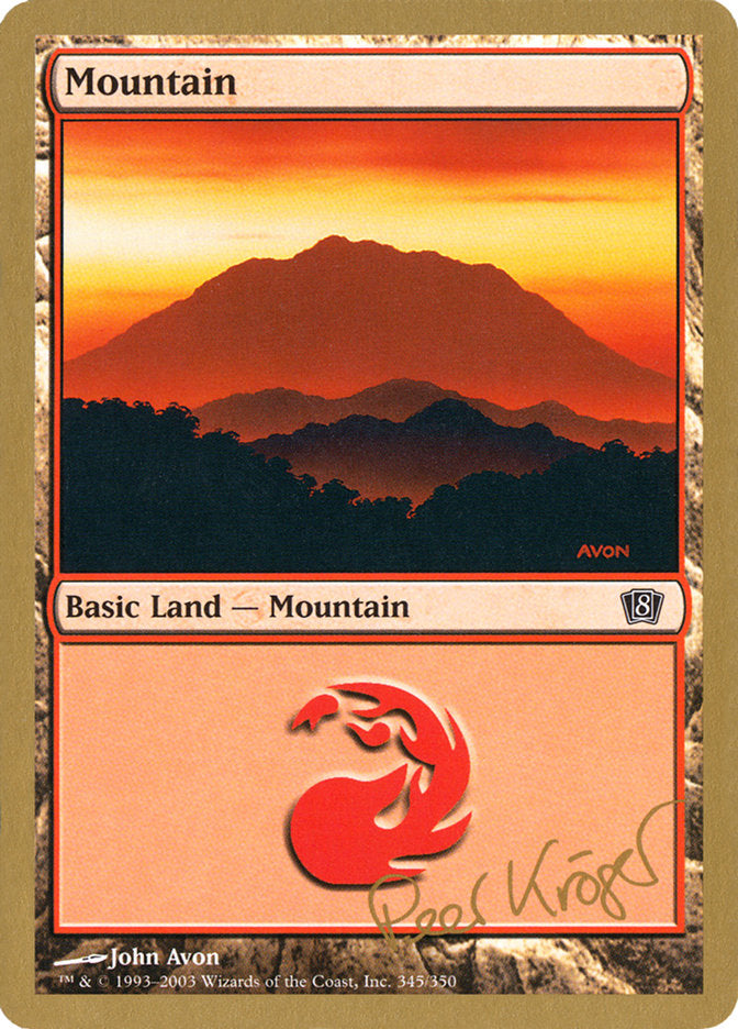 Mountain (pk345) (Peer Kroger) [World Championship Decks 2003] | Fandemonia Ltd