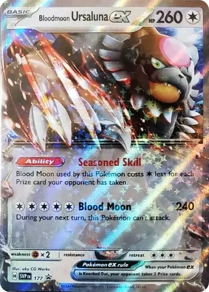 Bloodmoon Ursaluna ex (177) [Scarlet & Violet: Black Star Promos] | Fandemonia Ltd