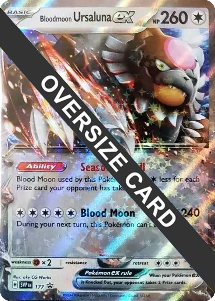 Bloodmoon Ursaluna ex (177) (Jumbo Card) [Scarlet & Violet: Black Star Promos] | Fandemonia Ltd