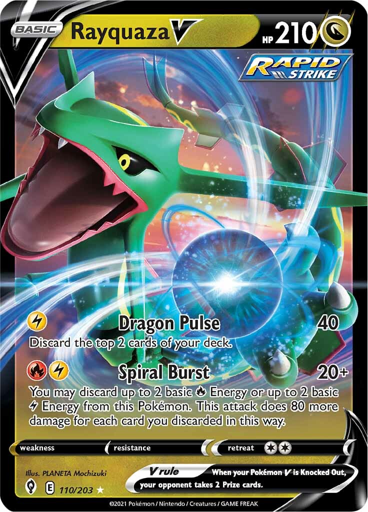 Rayquaza V (110/203) [Sword & Shield: Evolving Skies] | Fandemonia Ltd